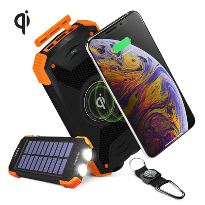 Hypergear Solar 10000Mah Wireless Power Bank Black (14659-HYP)