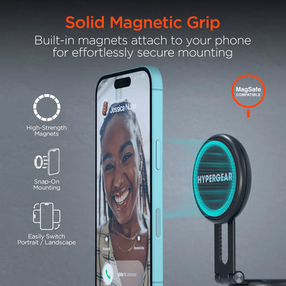 Hypergear Mag Vac Magnetic Phone Mount with Vacuum Suction Cup Base